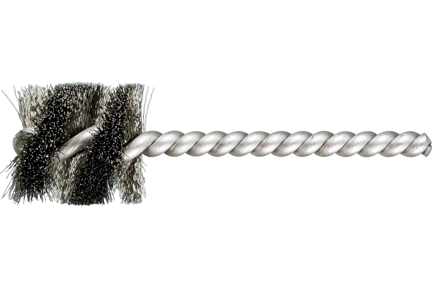 Show details for Pferd Power Tube Brush 1" Dia. .005 Stainless Steel Wire 1/4" Stem Ss/Ss Picture of Pferd Power Tube Brush 1" Dia. .005 Stainless Steel Wire 1/4" Stem Ss/Ss